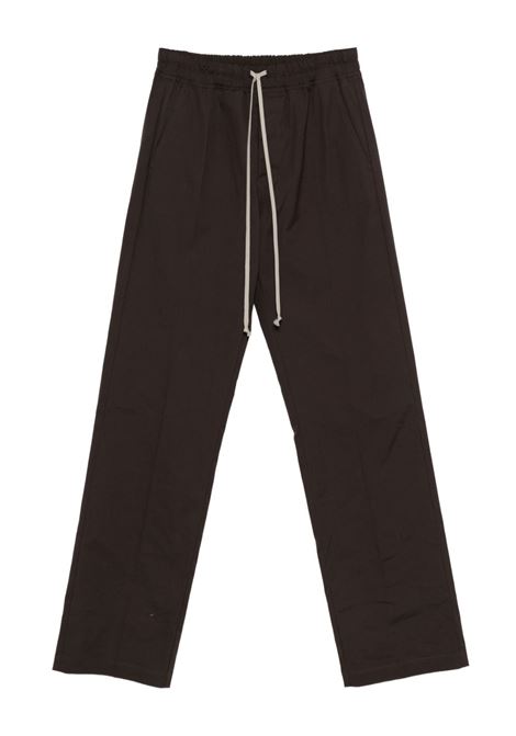 Pantaloni con coulisse in marrone Rick owens - uomo RICK OWENS | RU02E1378TE78